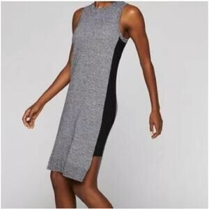 Athleta Sweater Dress Fine Merino Wool Midi Sleeveless XS Comfy Comfort